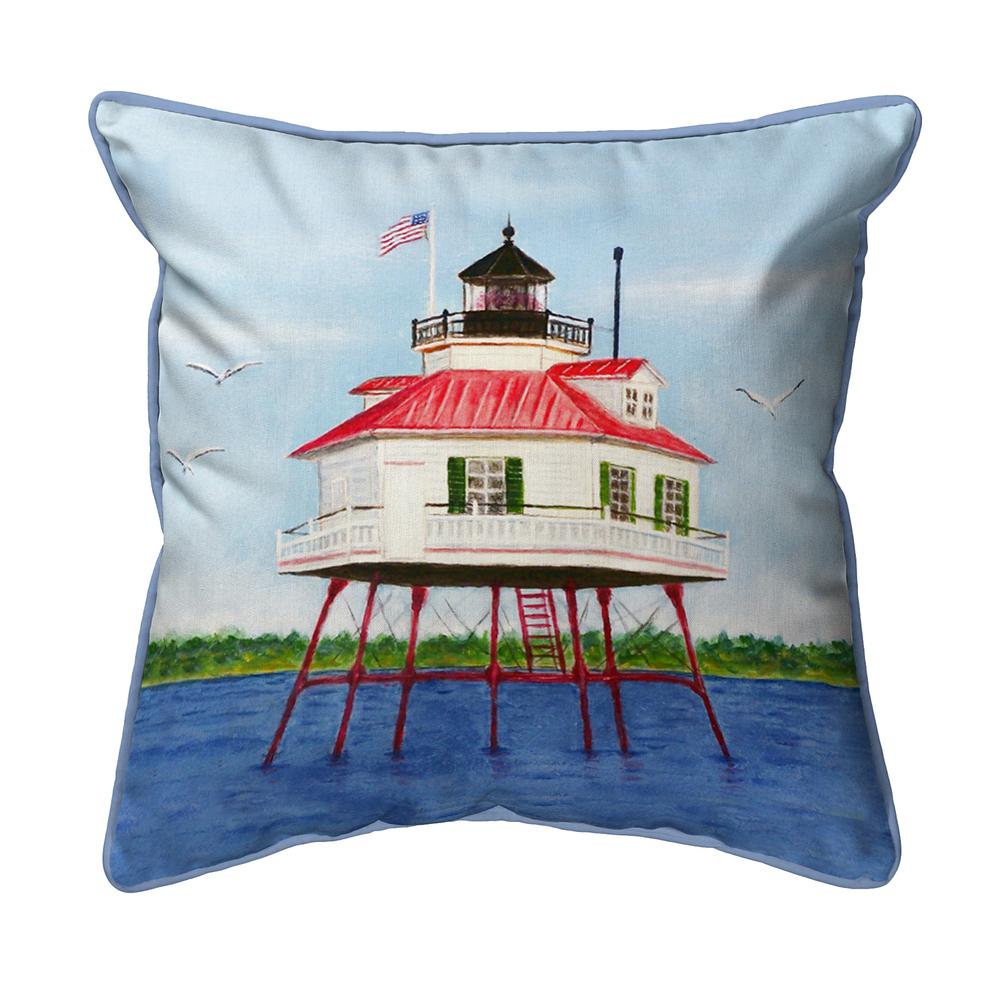 Drum Point Lighthouse Small Indoor/Outdoor Pillow 12x12