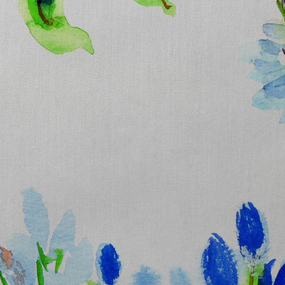Hummingbird & Blue Flowers Small Pillow 12x12