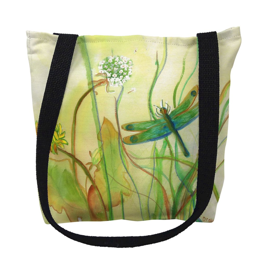 Betsy's DragonFly Medium Tote Bag 16x16