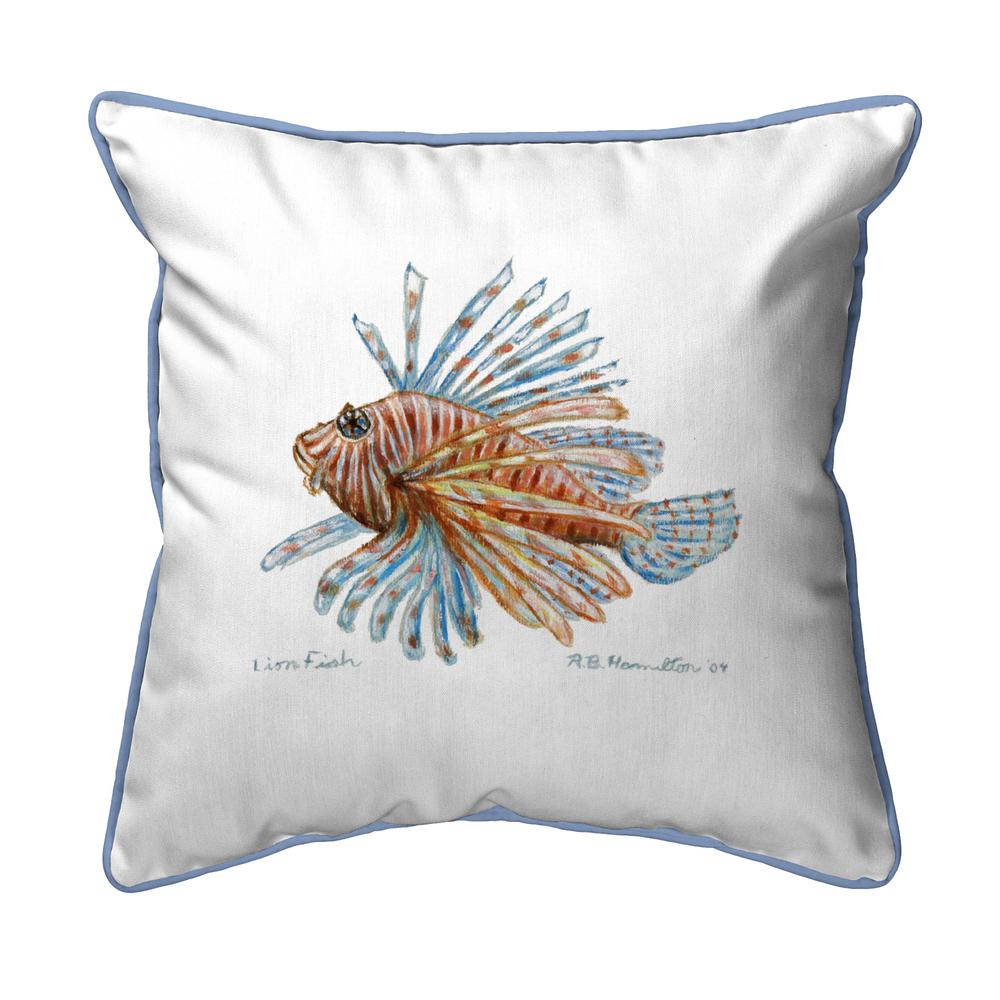 Lion Fish Guest Towel Extra Large Zippered Pillow 22x22