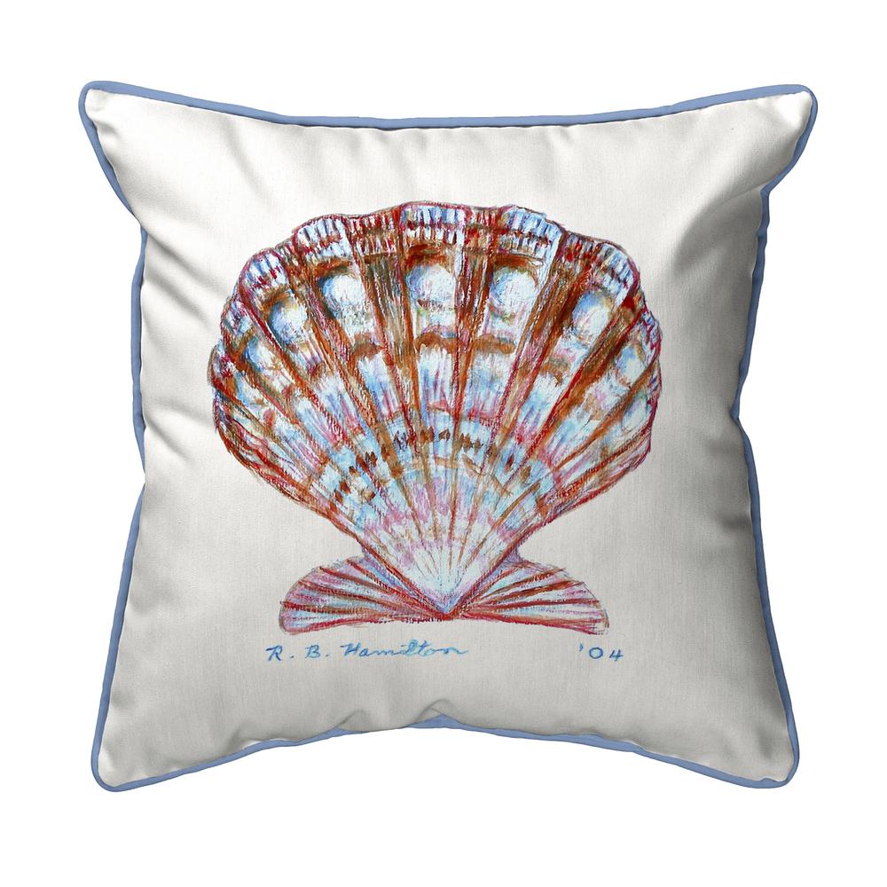 Scallop Shell Extra Large Zippered Pillow 22x22