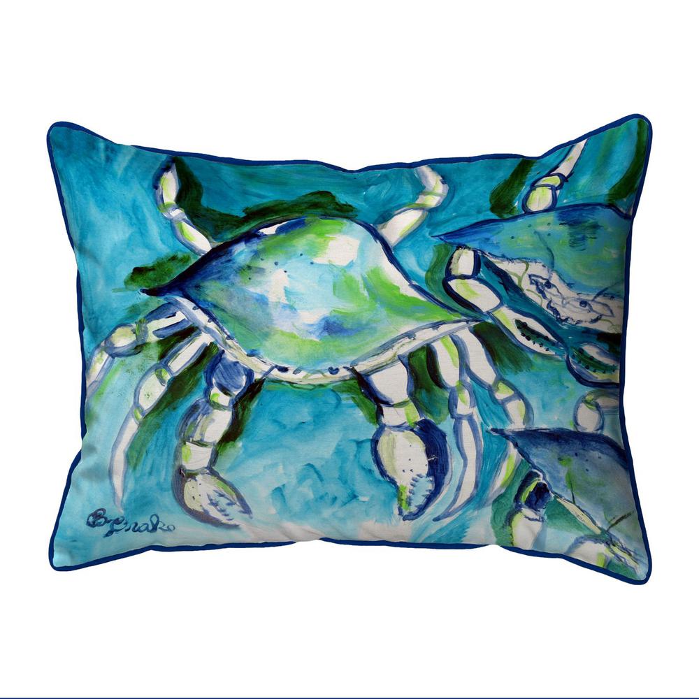 White Crabs Extra Large Zippered Pillow 20x24