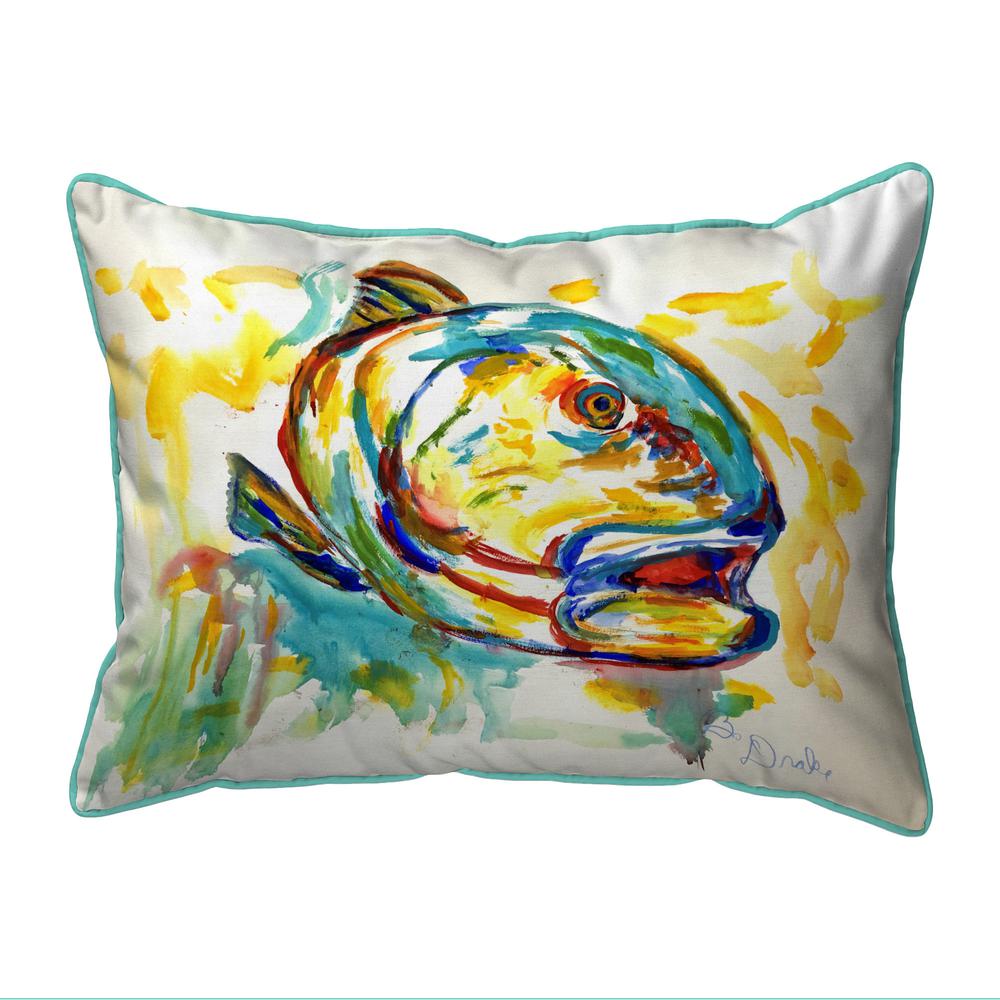 Grouper Fish Extra Large Zippered Pillow 20x24