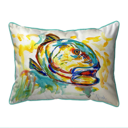 Grouper Fish Extra Large Zippered Pillow 20x24