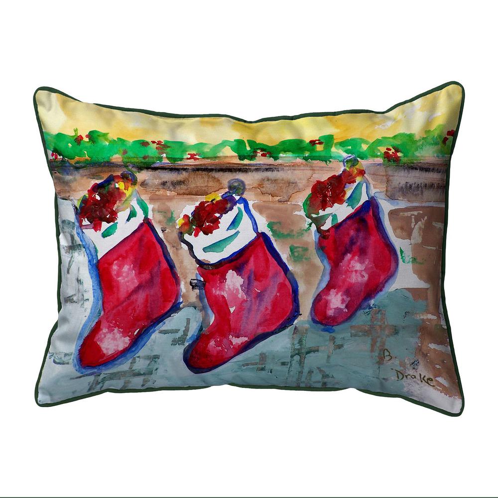Christmas Stockings Extra Large Zippered Pillow 20x24