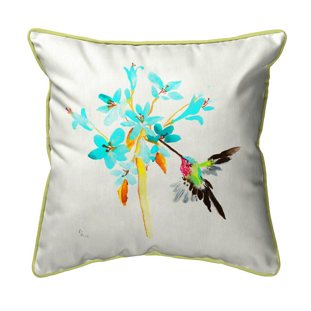 Blue Hummingbird Extra Large Zippered Pillow 22x22