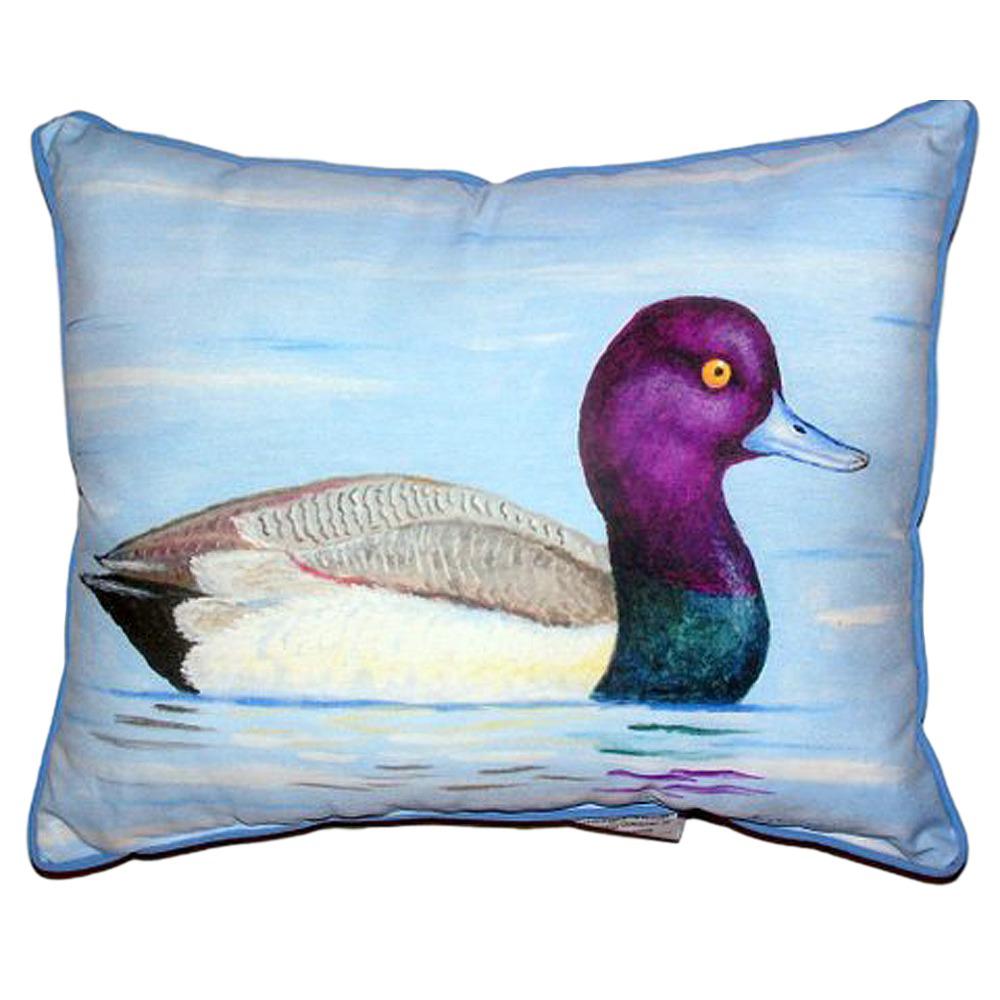 Lesser Scaup Extra Large Zippered Pillow 20x24