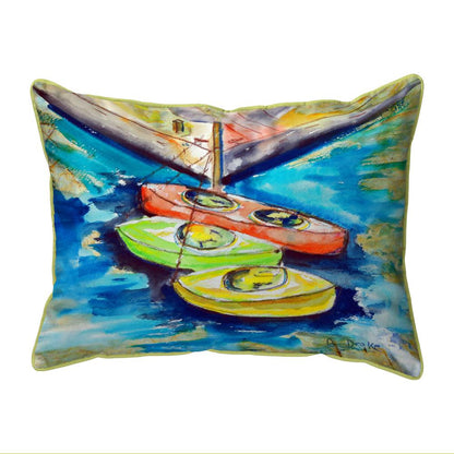 Kayaks Extra Large Zippered Pillow 20x24