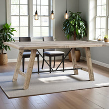 Solid Wood Rectangle Dining Table – Classic Dining Room Table for 6