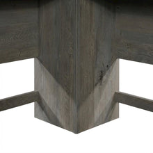 Modern L-Shaped Desk, Mystic Oak Finish, Rectangular Design, Spacious Surface
