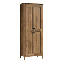 Rustic Pine Finish Storage Cabinet With Country Style And Sturdy Construction