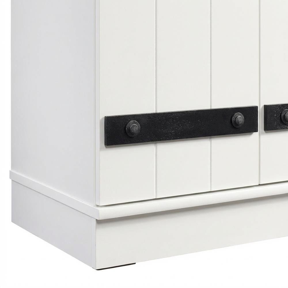 White Storage Cabinet With Soft Finish For Versatile Organization