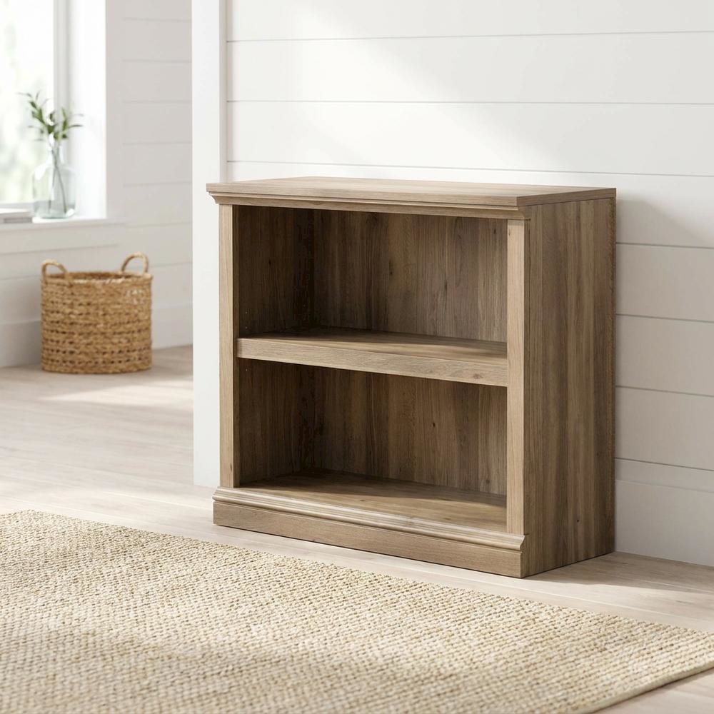 Salt Oak Storage Bookcase with Versatile Shelving and Open Design