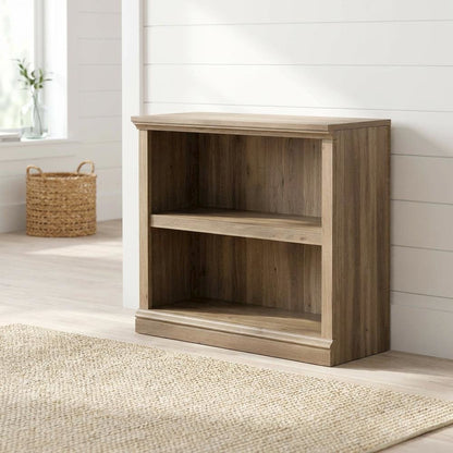 Salt Oak Storage Bookcase with Versatile Shelving and Open Design