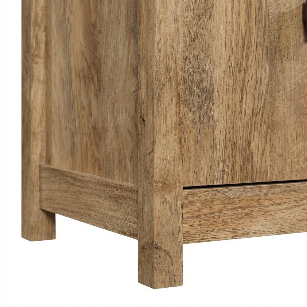 Wooden Bookcase in Sindoori Mango Finish with Modern Farmhouse Style