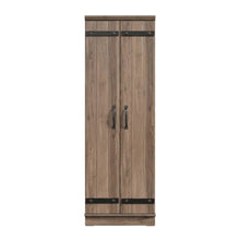 Storage Cabinet With Salt Oak Finish And Spacious Interior For Home Or Office