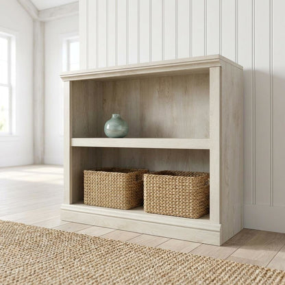 Chalked Chestnut Storage Bookcase with Versatile Shelving for Organization