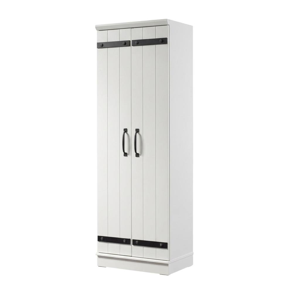 White Storage Cabinet With Soft Finish For Versatile Organization
