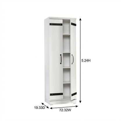 White Storage Cabinet With Soft Finish For Versatile Organization