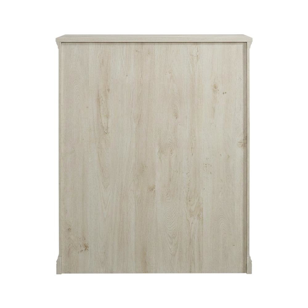 Chalked Chestnut Storage Bookcase with Versatile Shelving for Home Use