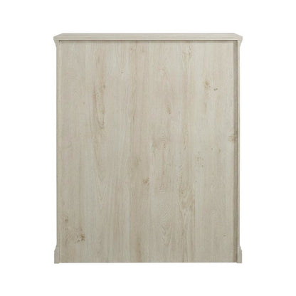 Chalked Chestnut Storage Bookcase with Versatile Shelving for Home Use