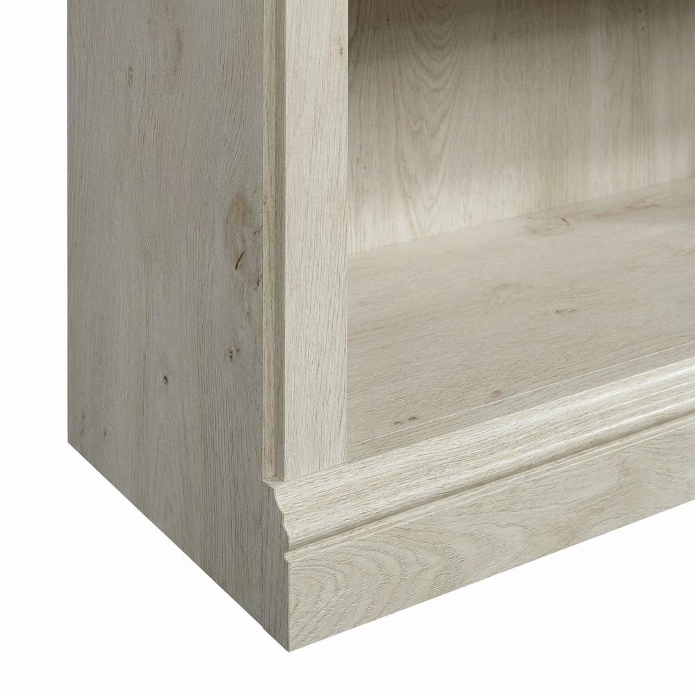 Chalked Chestnut Storage Bookcase with Versatile Shelving for Home Use