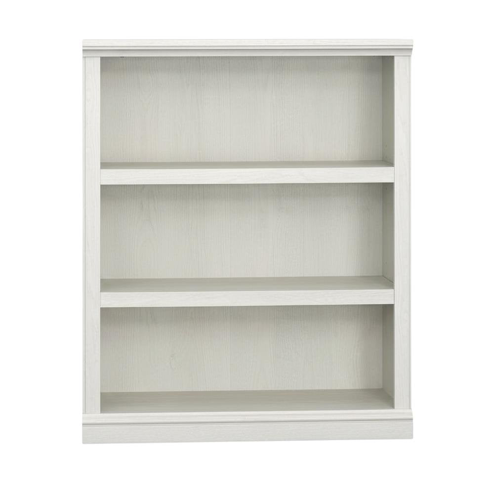 White Storage Bookcase with Rectangle Shape and Transitional Style