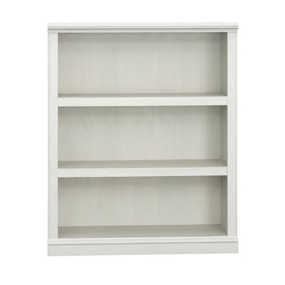 White Storage Bookcase with Rectangle Shape and Transitional Style