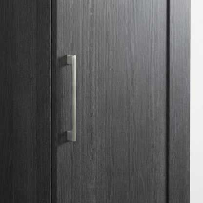 Raven Oak Storage Armoire With Contemporary Style And Spacious Design