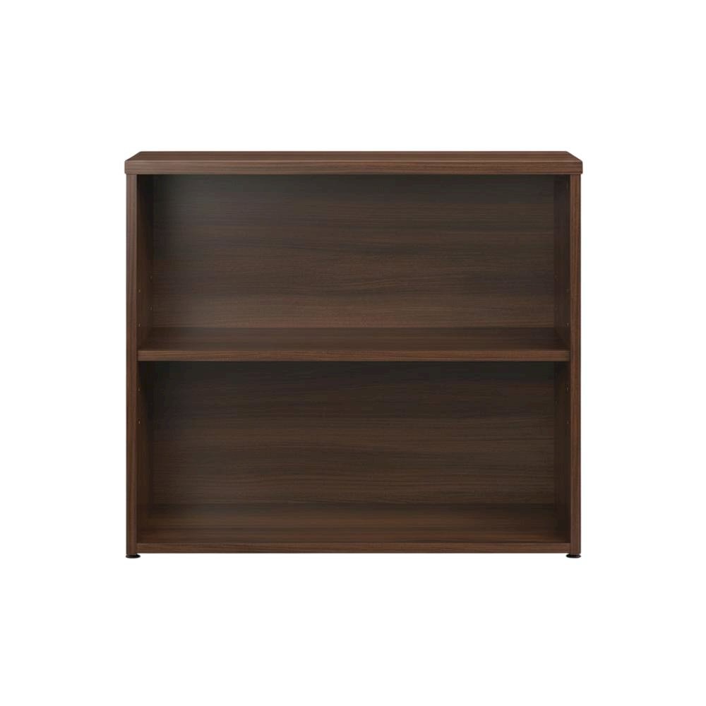 Contemporary Office Bookcase in Noble Elm Finish with Elegant Design