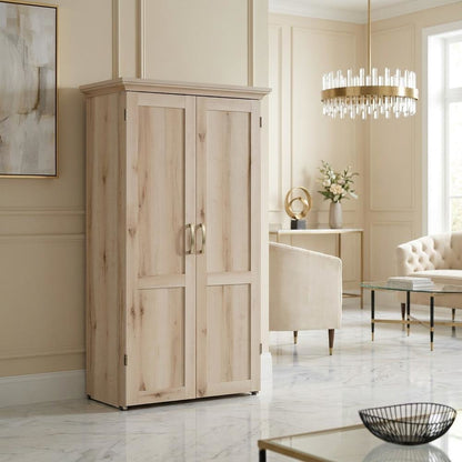 Craft & Hobby Storage Unit with Pacific Maple Finish for Versatile Organization