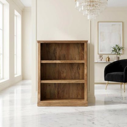 Sturdy Sindoori Mango Finish Storage Bookcase for Organized Living