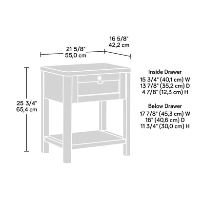 Isabella Isle Nightstand, White Finish