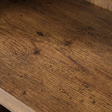 Vintage Oak Finish Storage Bookcase with Open Shelving for Home Organization