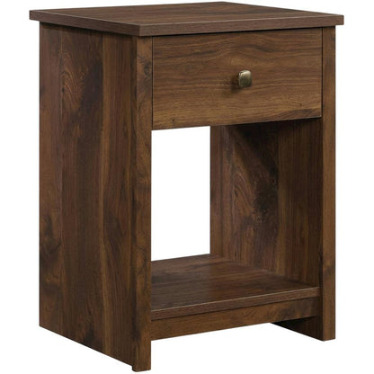 Nightstand with Rich Walnut Finish and Transitional Style