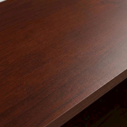 Classic cherry finish office bookcase with contemporary style, spacious storage