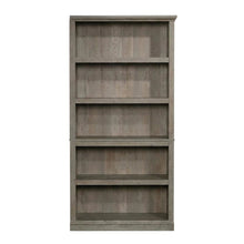 Mystic Oak Finish Storage Bookcase with Multiple Shelves and Open Design