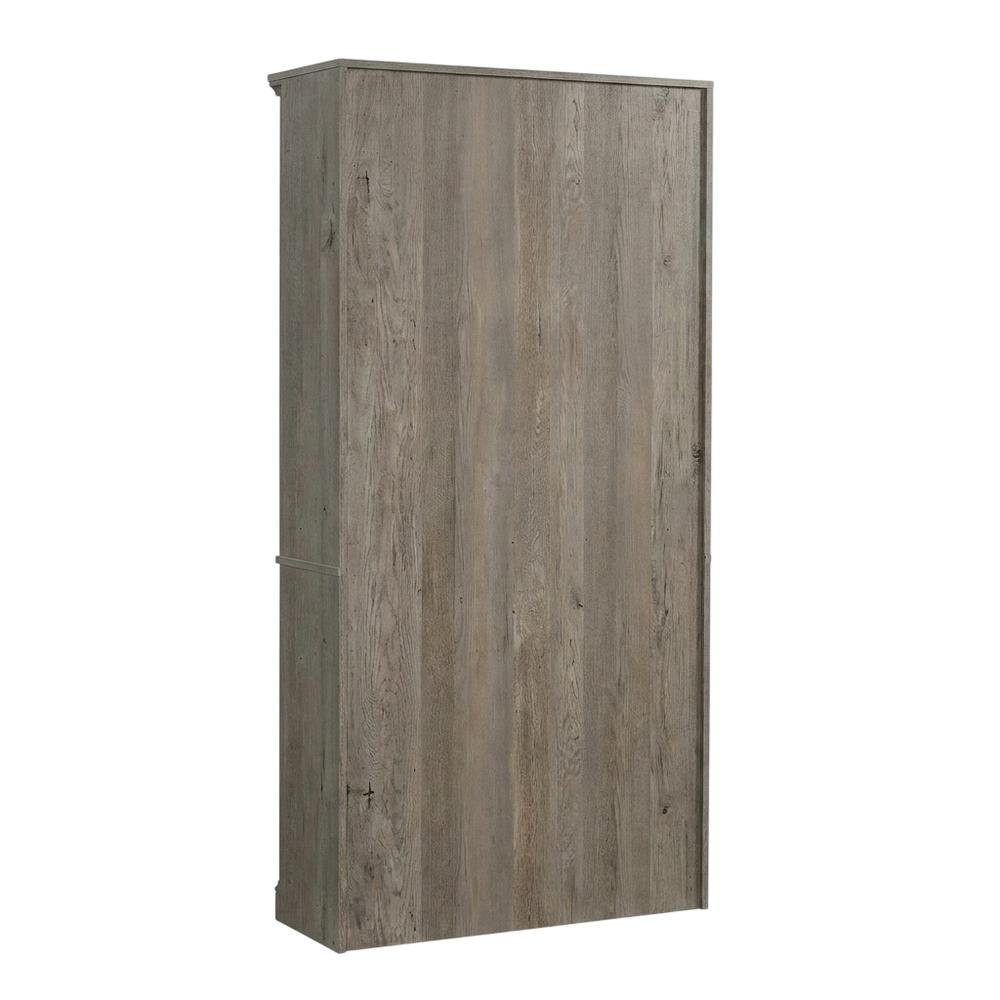 Mystic Oak Finish Storage Bookcase with Multiple Shelves and Open Design