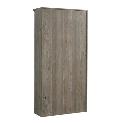 Mystic Oak Finish Storage Bookcase with Multiple Shelves and Open Design