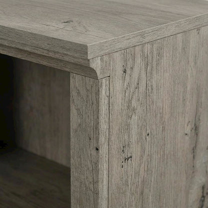Mystic Oak Finish Storage Bookcase with Multiple Shelves and Open Design