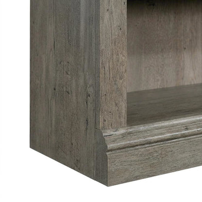 Mystic Oak Finish Storage Bookcase with Multiple Shelves and Open Design