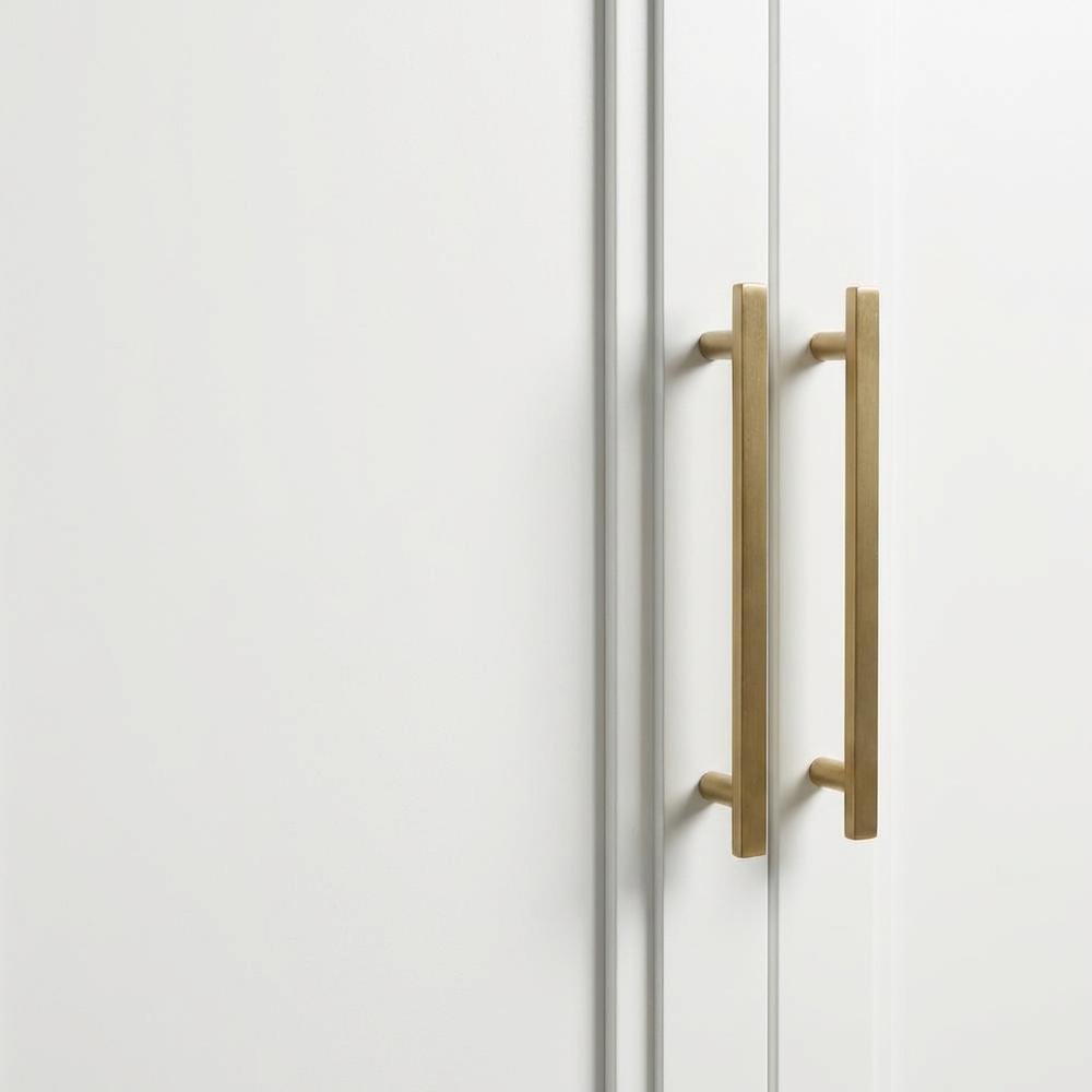 White Finish Storage Cabinet - Contemporary Transitional Style, Spacious