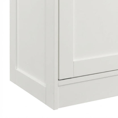 Gray Finish Storage Cabinet - Spacious Rectangular Design, Durable Construction