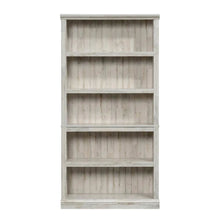 White Plank Storage Bookcase with Modern Design