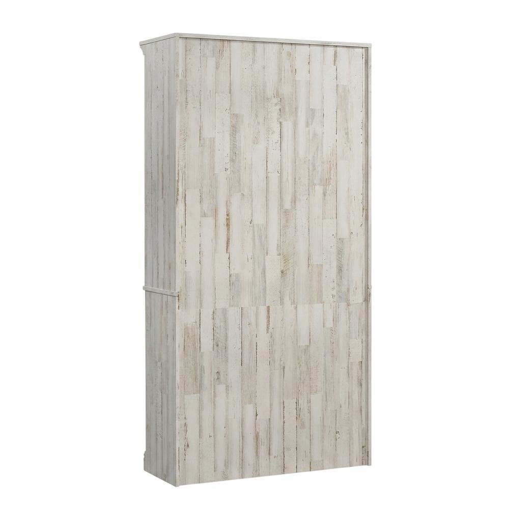 White Plank Storage Bookcase with Modern Design