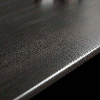 Black Executive Desk With Rectangular Shape And Coastal Cottage Style