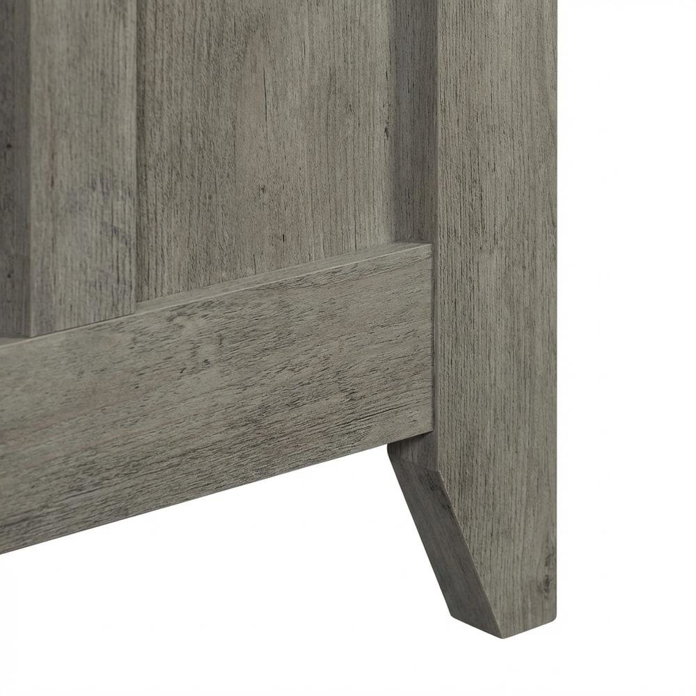 Modern Rectangular Office Desk With Mystic Oak Finish And Transitional Style