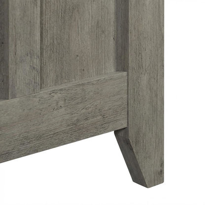 Modern Rectangular Office Desk With Mystic Oak Finish And Transitional Style