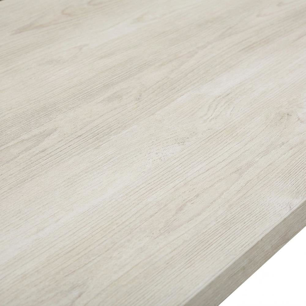Chalked Chestnut Office L Desk With Coastal Cottage Style And Rectangular Shape