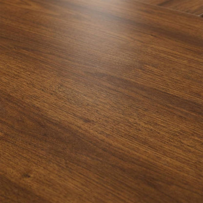 Rustic Brown L-Shaped Desk with Rectangular Top and Country Style